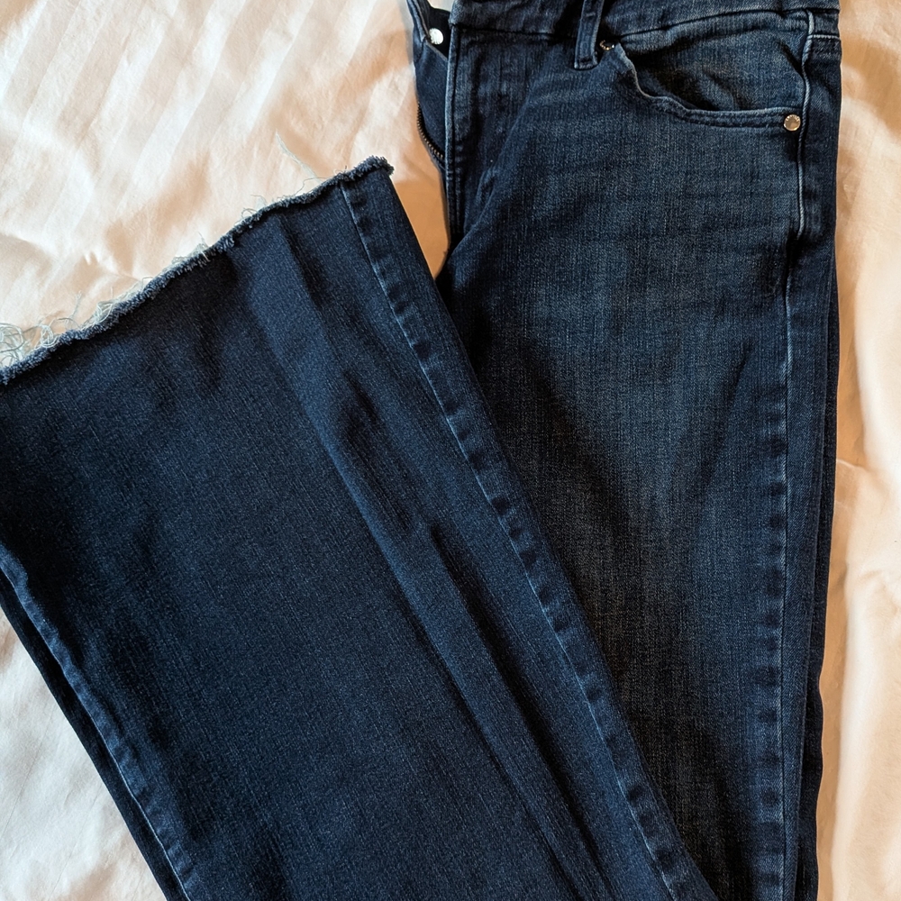 Express Midnight Blue Wide Leg Jeans